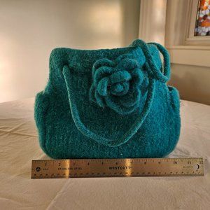 Handcrafted Boiled Wool Handbag